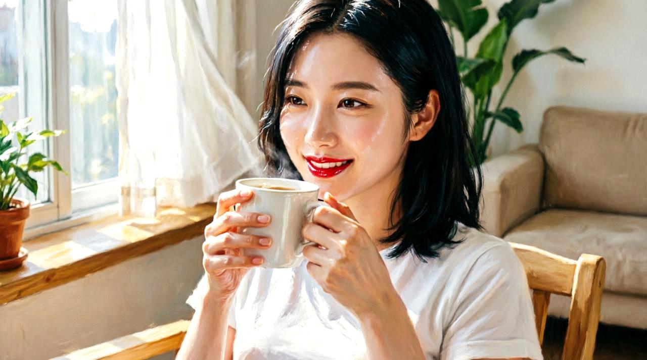 開かれた質問を投げかけて会話を広げる男性と笑顔の女性