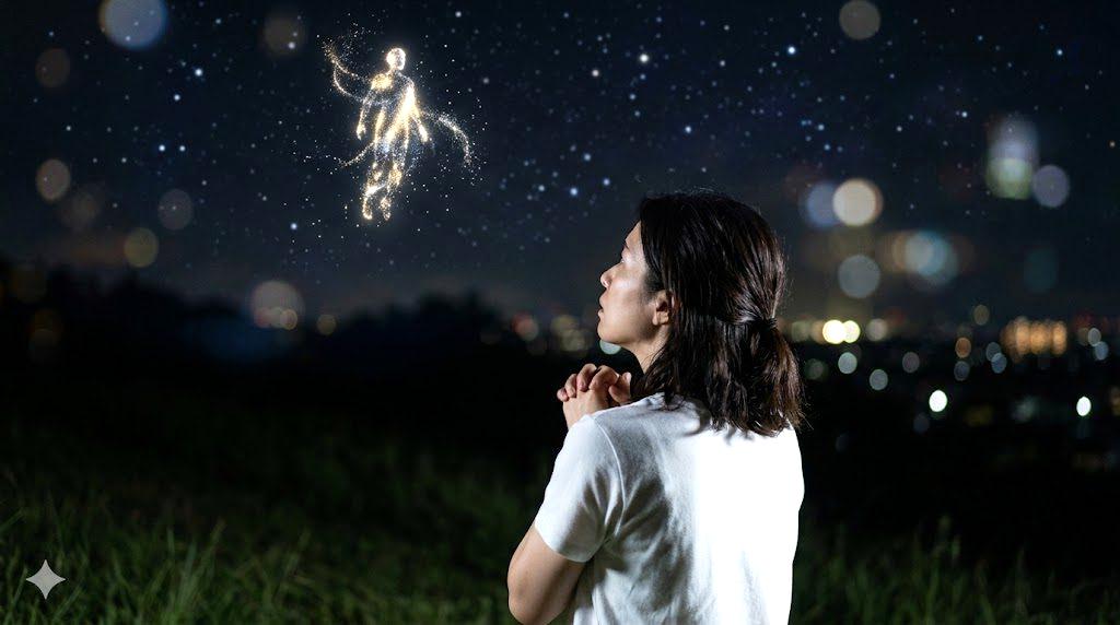 未来へ向かって自信を持って歩き出す男性