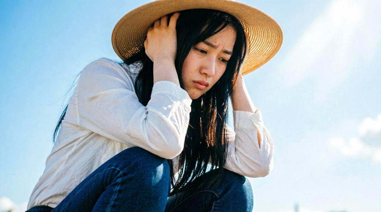 会話が盛り上がらず悩む男性の姿