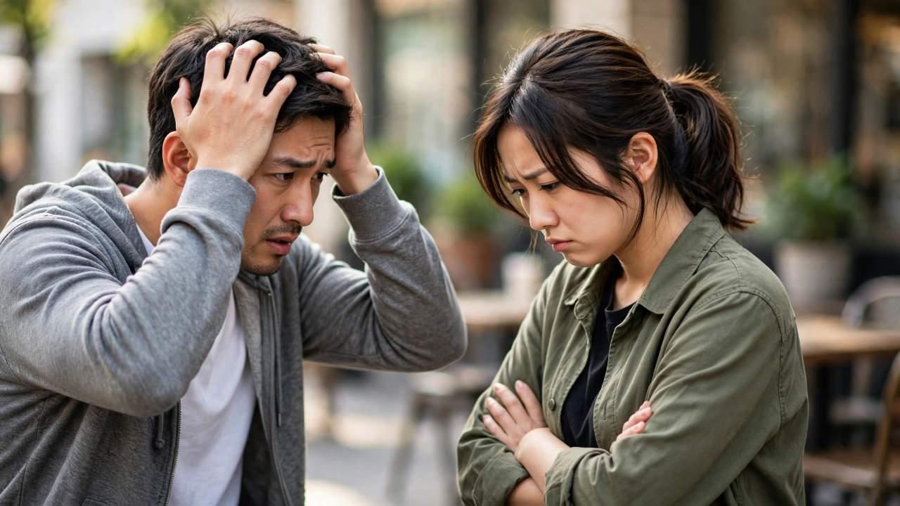 相手の意思を尊重して気持ちを伝える40代男性と女性