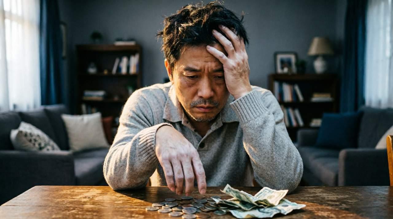 デート中に沈黙に苦しむ男性と、冷静に対処する自信ある男性の対比イメージ