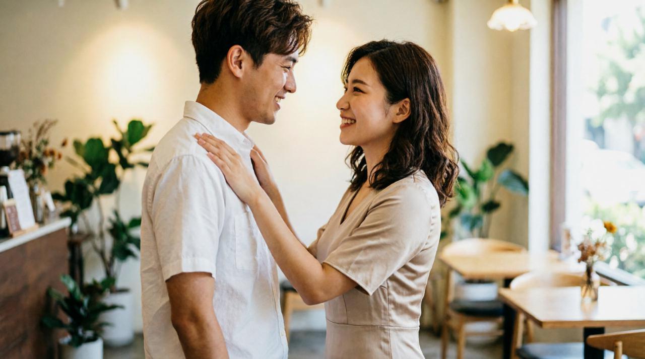 自然な笑顔と落ち着いた立ち振る舞いで魅力を高める男性のイメージ
