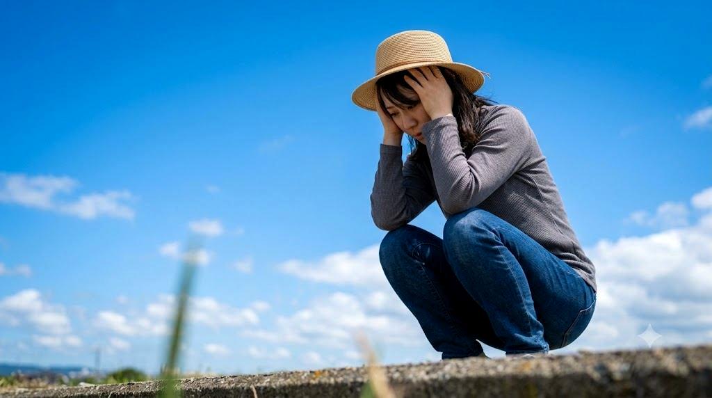 年下の彼女との会話で悩む男性と女性が向き合うイメージ